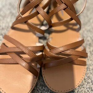 There Abouts Brown Sandals SZ 5M